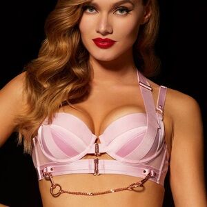 Honey Birdette Kukuro Blush Push Up Bra size 32A